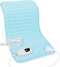 Deepsoon Heating Pad,Electric Heating Pads for Back,Neck,Abdomen,Moist Heating Pad for Shoulder,Knee,Arms,Legs,Dry/Moist Heat & Auto Shut Off,Christmas Gifts for Men and Women,Light Blue,24x12 Inch