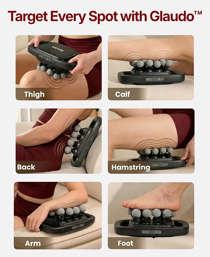 20 Head Massage Gun Deep Tissue, Upgraded from 16 Head - Back Massager for Pain Relief, Professional Percussion Massager for Muscle Recovery, 30 Speeds, Handheld Full Body & Shoulder Massager