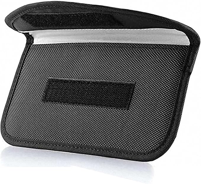 ONEVER Signal Blocking Bag, GPS RFID Faraday Bags for Phones Faraday Bag Pouch Shield Cage Wallet Phone Case for Cell Phone Privacy Protection Car Key FOB, Anti-Tracking Anti-Spying (1 Pack)