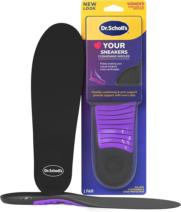 Dr. Scholl's Love Your Flats & Sandals 3/4 Length Insoles, All-Day Comfort, Relieve & Prevent Shoe Discomfort, Absorbs Shock, Arch Support