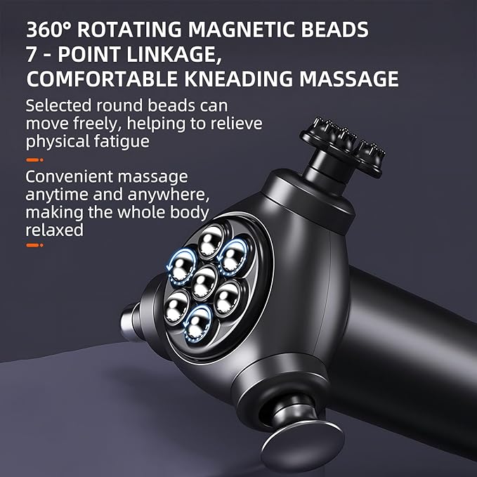 Fast Release Therapy Massager 2025 New - Handheld Deep Tissue Massage Gun, 360° Rotating Bead, 5 Speed Vibrating Muscle Massager for Full Body Relief, Trigger Point Therapy Tool Portable