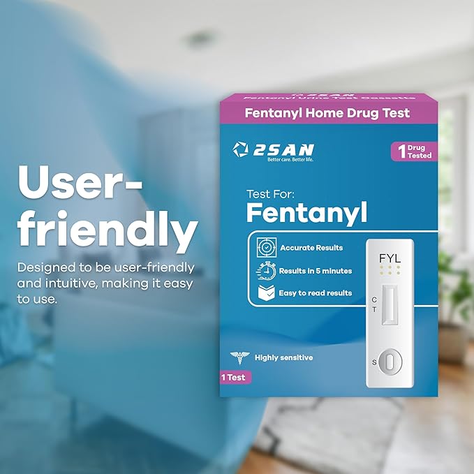 2San Rapid Fentanyl Test – #1 Trusted Brand for Quick & Accurate Detection – Fast 5-Min Home Drug Test – Easy-to-Use Urine Test Kit for Harm Reduction (2 Pack)