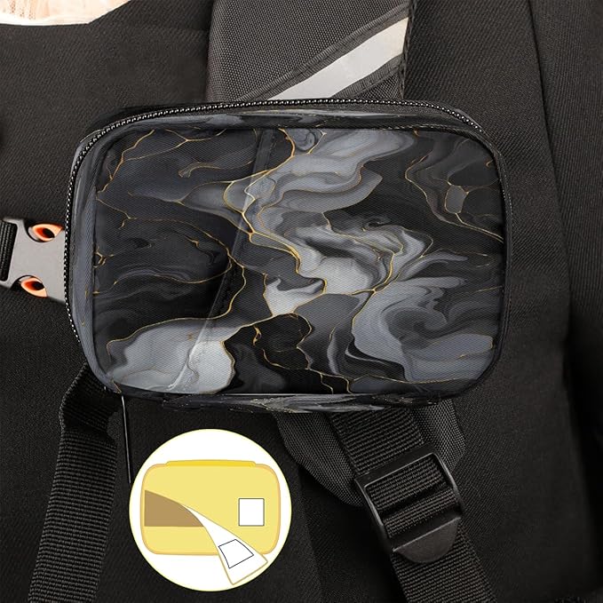 Black Grey Marble Modern Travel Pill Organizer Box Weekly Portable Pill Case Daily Pills 7 Day Small Birth Control Pills Container Removable Compartments for Medicine Vitamins Fish Oil