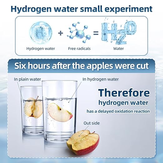 Hydrogen Water Bottle, 1500ppb Hydrogen Water Machine with SPE/PEM Technology, Alternative for Hydrogen Water Pitcher, Water Ionizer, Hydro Water Bottle for Health
