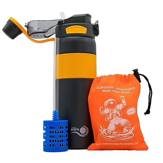 Survivor Nanofiber Fast Flow Filtered Water Bottle