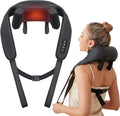 Neck & Shoulder Massager with Heat, 6D Deep Tissue Shiatsu Kneading for Neck, Shoulders & Upper Back, Hands-Free Relief After Work