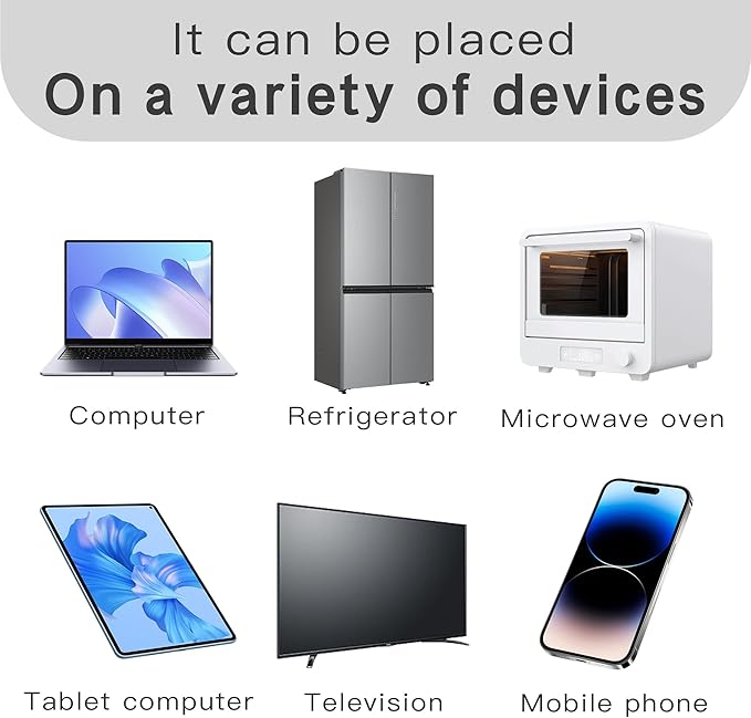 EMF Stickers Blocker Neutralize Shield Protection from Cell Phones cased and Electronic Devices WiFi 5G Tablets Laptops Computers Monitors (6Pcs Golden)