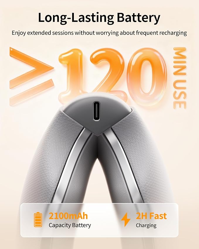 Ultra Quiet Eye Massager for Migraines with Temple Massage, Heat, Air Compression, Bluetooth Music Streaming, 10/15/20 Min Timer, Foldable Electric Eye Mask for Migraine Relief, Eye Strain, Eye Care