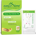 Easy@Home 10 Individual Pouch Urinary Tract Infection FSA Eligible Test Strips, UTI Urine Testing Kit for Urinalysis and Detection of Leukocytes and Nitrites- (UTI-10P)