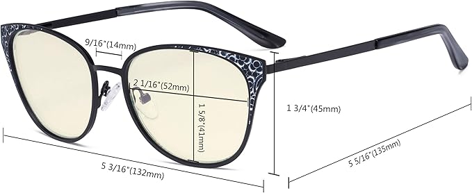 Eyekepper Oversize Butterfly Design Blue Light Glasses - Computer Screen Eyegalsses Women