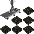 6 Pcs Walking Pad Mat with High Density Rubber for Protect Floors, Noise Reduction, Prefect for Portable Walking Pad Treadmill for Home, Non Slip, Anti Vibration