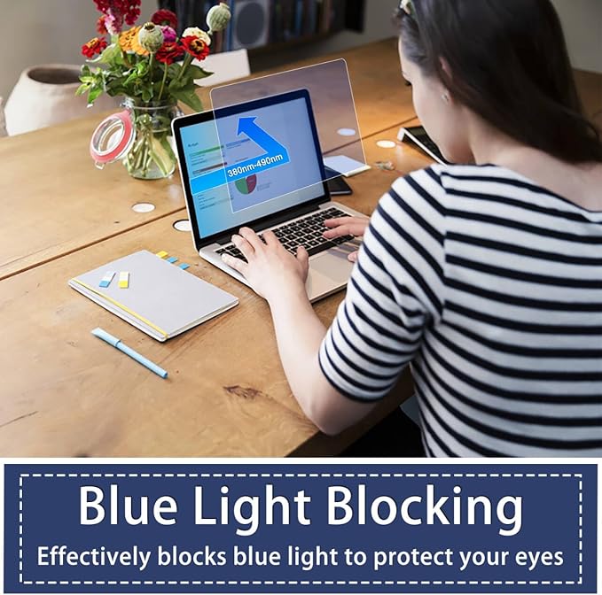 MUBUY-GOL 21.5 Inch Digital Picture Frame Screen Protector, Anti Blue Light Screen Protector Compatible with 21.5-Inch Digital Calendar, Eye Protection Eye Filter Scratch Resistant