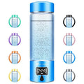 Hydrogen Water Bottle Generator with SPE/PEM–Portable Molecular Hydrogen Rich Water Machine, Rechargeable,5000 ppb,LED Timer for Home, Office, Travel, Sports,Birthday & Christmas Gift
