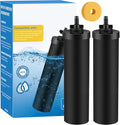 Water Filter Replacement Compatible with Berkey, BB9-2 Filters & PF-2 Fluoride Filters Compatible with Berkey Big, Light, Imperial, Travel, Crown, Royal Series (4 PACK)
