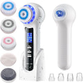 3 in 1 Facial Cleansing Brush & Blackhead Remover, Rechargeable Face Scrubber with LCD Screen, IPX7 Waterproof, Deep Pore Cleaning, Exfoliating & Massaging for All Skin Types