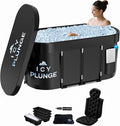 IcyPlunge Cold Plunge Tub - 140+ Gallon Ice Plunge for Athletes & Adults, Recovery & Inflammation Relief, Ice Bath Tub with Water & Filter Treatments, XXL Oval Size