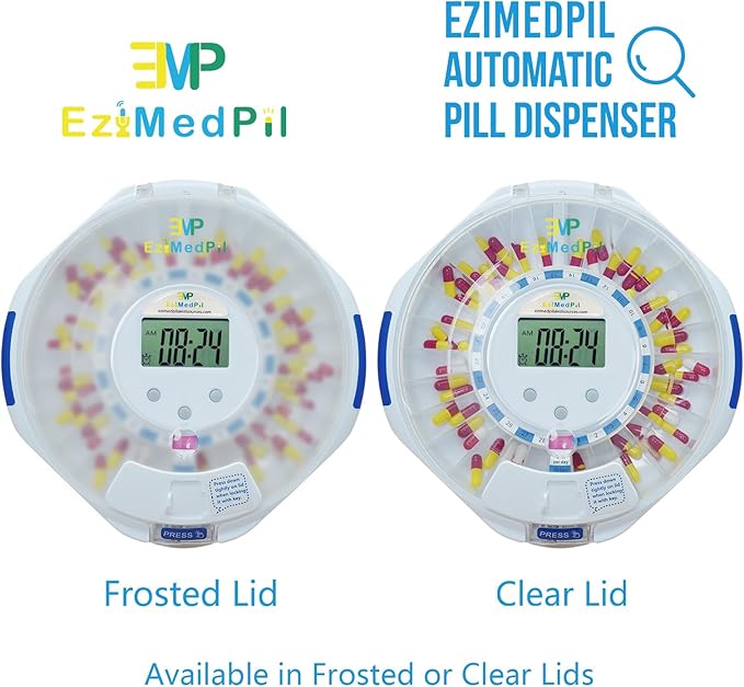 EziMedPil Replacement Key with Key Chain & Refrigerator Magnet & Mobile Phone Holder, 6 Grooves (SIX Grooves) is Exclusive for EziMedPil Standalone, Bluetooth & WiFi Pill Dispenser.