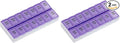 Ezy Dose Weekly (7-Day) AM/PM Pill Organizer, Vitamin Case, and Medicine Box, Medium Compartments, 2 Times a Day, Purple (Pack of 2)