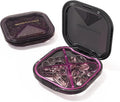 4-Compartment Pill Organizer, Small Purple Portable Pill Case for Daily Vitamins, Supplements & Medication, Travel-Friendly Compact Design, Stylish Cute Medicine Pill Box Pill Holder