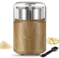 COOL KNIGHT Electric Pill Crusher, 150W 110V Corded Pill Grinder, Tablet Pulverizer for Small and Large Meds and Vitamins, 304 Stainless Steel Cup and Blades, Lid Seal to Reduce Mess, M150H