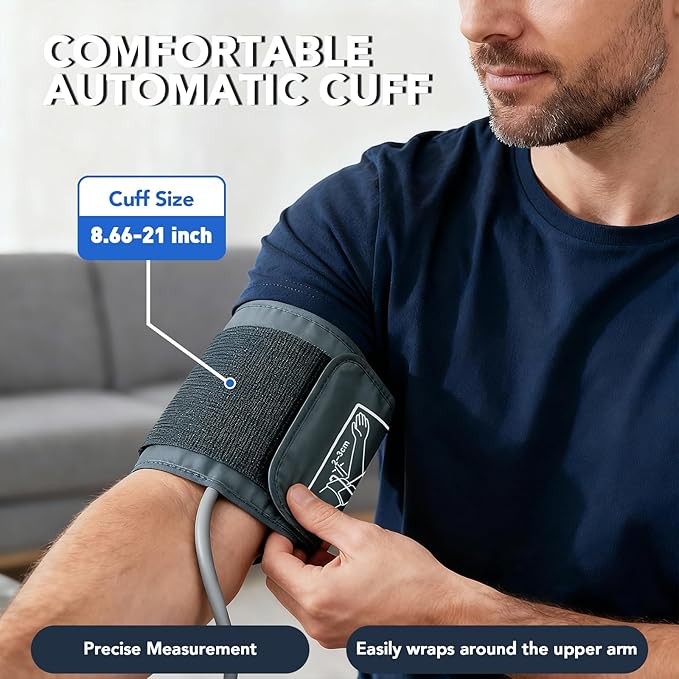 Blood Pressure Monitor, maguja Blood Pressure Monitors for Home Use, Automatic Digital Upper Arm BP Machine with Blood Pressure Cuff, 2 Users