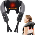 Neck Shoulder Back Massager with Heat, Width Adjustable Cordless Shiatsu Heated Massager for Pain Relief Deep Tissue, Brushless Motor 6D Kneading Massage Gifts for Women Men Mom Dad Birthday Christmas