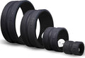 Chirp Wheel Foam Roller – Targeted Back & Neck Relief, Lumbar Spine Stretcher, Spinal Decompression Back Stretcher, Massage Roller with Density Foam for Physical Therapy, Supports 500lbs, 4-Pack Black