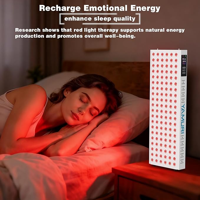 220W Red Light Therapy Panel Lamp for Face & Body - Infrared Red Light Therapy Device, Dual Chip | High Power LED Light Therapy for Skin, Recovery & Relaxation at Home - YA120