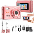Mini Keychain Digital Camera, Y2K Pocket-Size Mini Camera, 2MP 1080P Small Camera with 32GB Card, Video Recorder with Long Battery Life for Travel, Party and Vlog (Rose Gold)