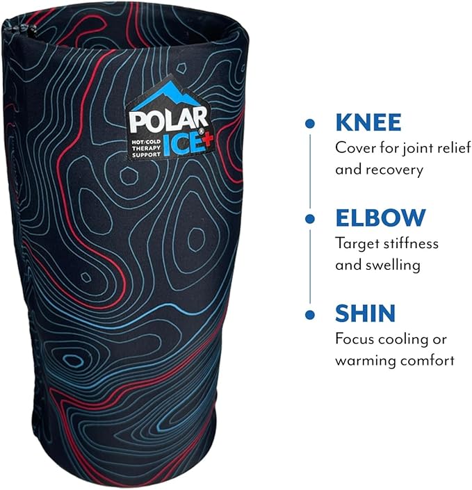 Brownmed Hot/Cold Sleeve - Stretchable Compression Sleeve for Mobility Support - Mild Compression Sleeve with Soft Gel Lining - Washable - Lightweight, Travel-Friendly - S/M