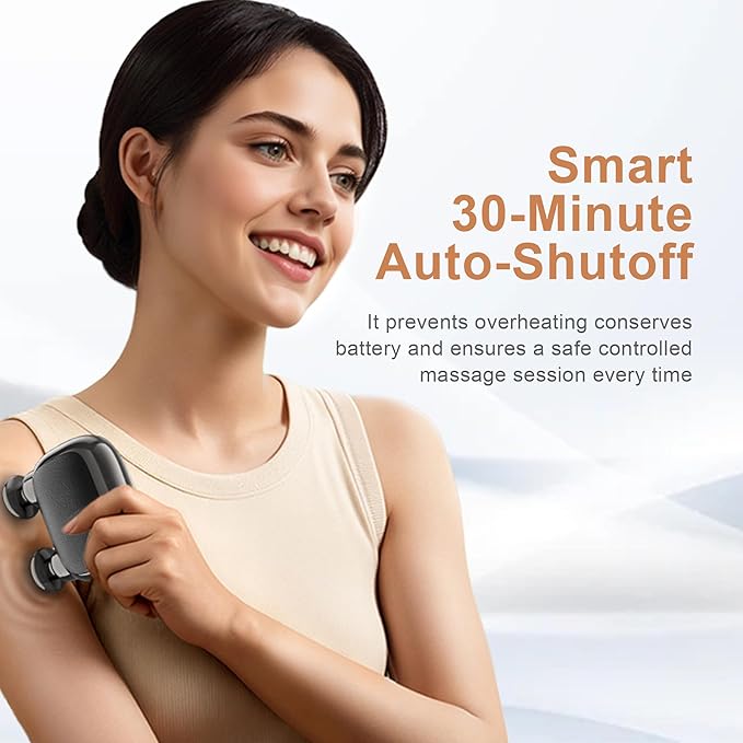 Massage Gun Pocket, Powerful Mini Massage Gun Brushless Motor - Deep Tissue Portable Handheld Massager for Pain Relief, Gift for Men Women Athletes