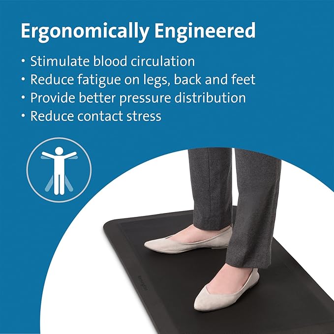 Kensington Anti-Fatigue Floor Mat; Ergonomic Gel-Foam (K55401WW)