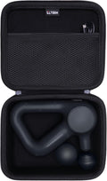 LTGEM Massage Case Compatible with TheraGun Relief Handheld Percussion Massage Gun/Neck/Back/Leg/Shoulder Massage Gun - Travel Protective Carrying Storage Bag, Black (Case Only)