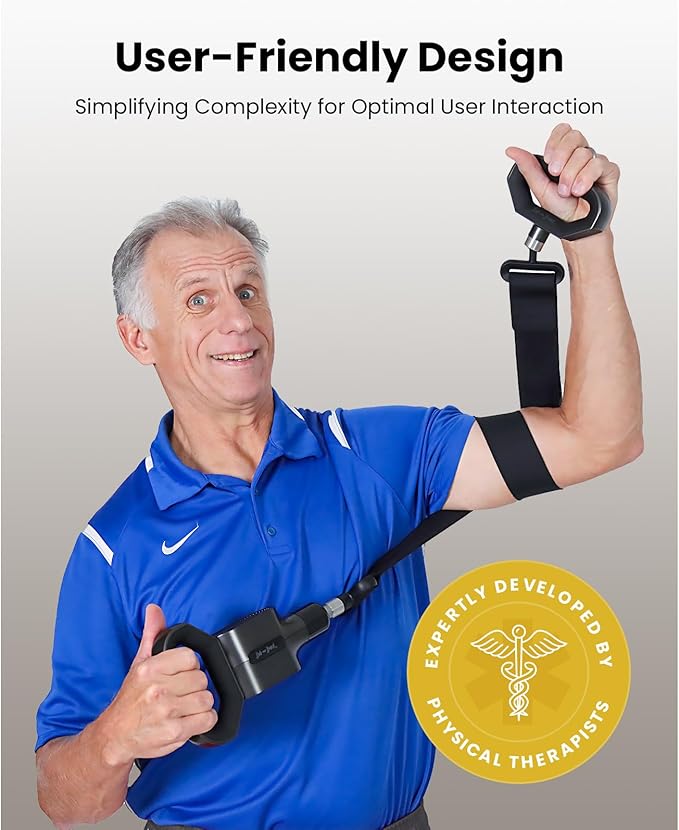 BOB AND BRAD Massage Gun with Massage Strap for Hard to Reach - Dual-Mode Percussion & Compression Massager for Muscle Recovery, Pain Relief in Back & Shoulders, FSA-HSA Eligible, Pain Relief Gift
