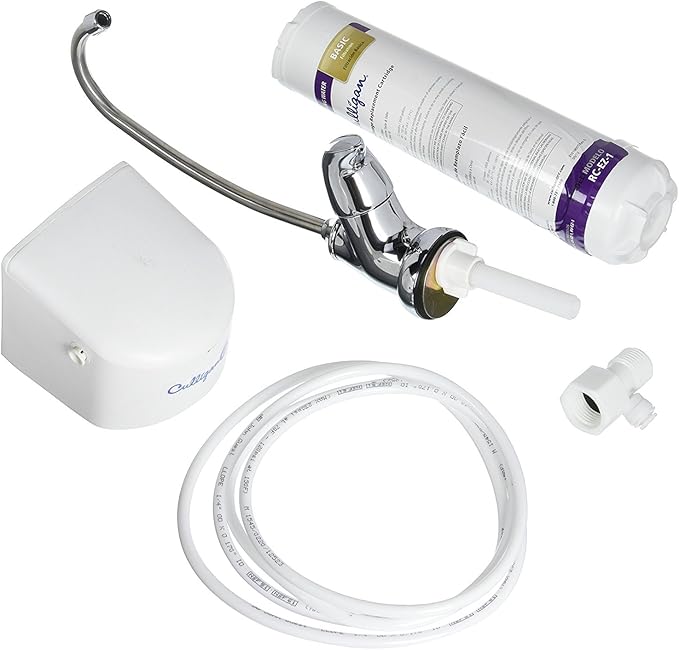 Culligan US-EZ-1 Easy-Change Under-Sink Drinking Water Filtration System with Dedicated Faucet and Filter, 3,000 Gallon, Chrome