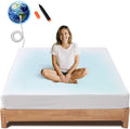 David's Home Grounding Fitted Sheet Queen Size,95%Cotton 5%Silver,Comfort Softer Better Healthier,Earth Grounded Conductive Bed Sheet with Grounding Cord&Test Pen,16" Deep Pocket&Storage Pocket,White