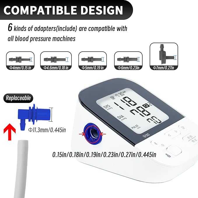 Large Size Cuff Compatible with Omron 9"-16.5" Inches (22-42CM) L Blood Pressure Cuff Adult ARM BP Replacement Cuff for Big ARM (Large)