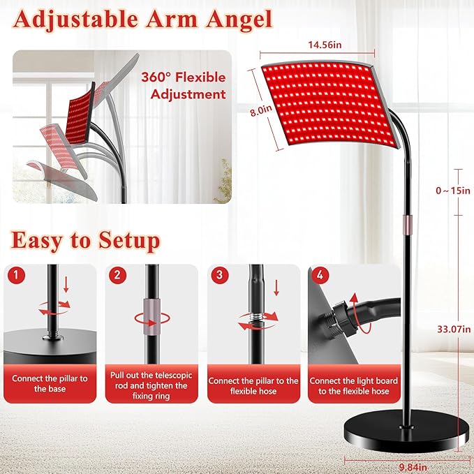 Red Light Therapy for Body Face Infrared Light Therapy for Body with 660nm & 850nm Near Infrared LED Red Light Therapy Large Panel at Home Valentines Gift for Women Wife Mom Sister Girlfriend