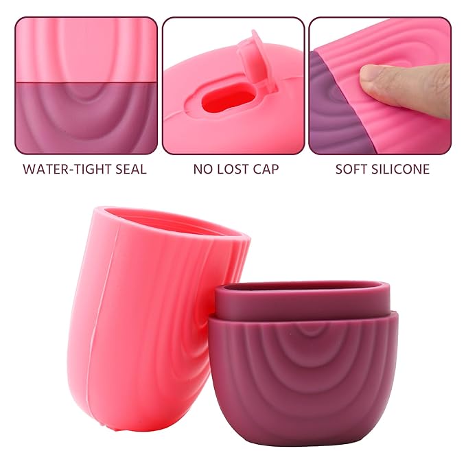 Silicone Facial Ice Roller for Face and Eye Puffiness, Reusable Ice Cube Mold for Skin Icing, Facial Massage and Skin Firming