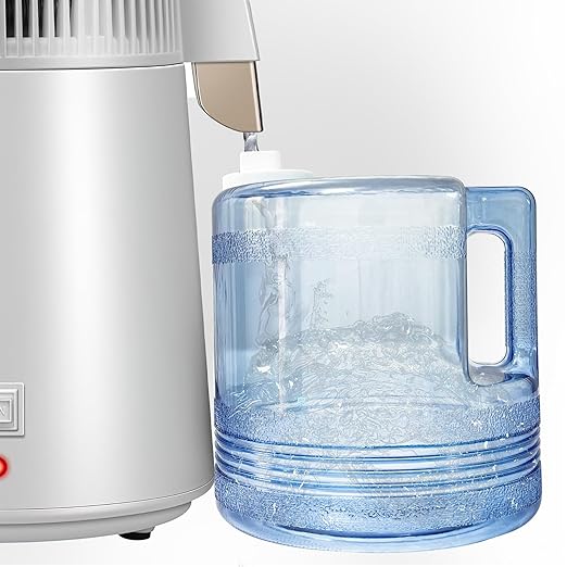 1 Gallon /4L Distiller Water Container,Replacement Distilled Water Distillers for Home Teeth Beauty Plastic Carafe Replacement Bottle for Countertop Water Distiller Filter (1)