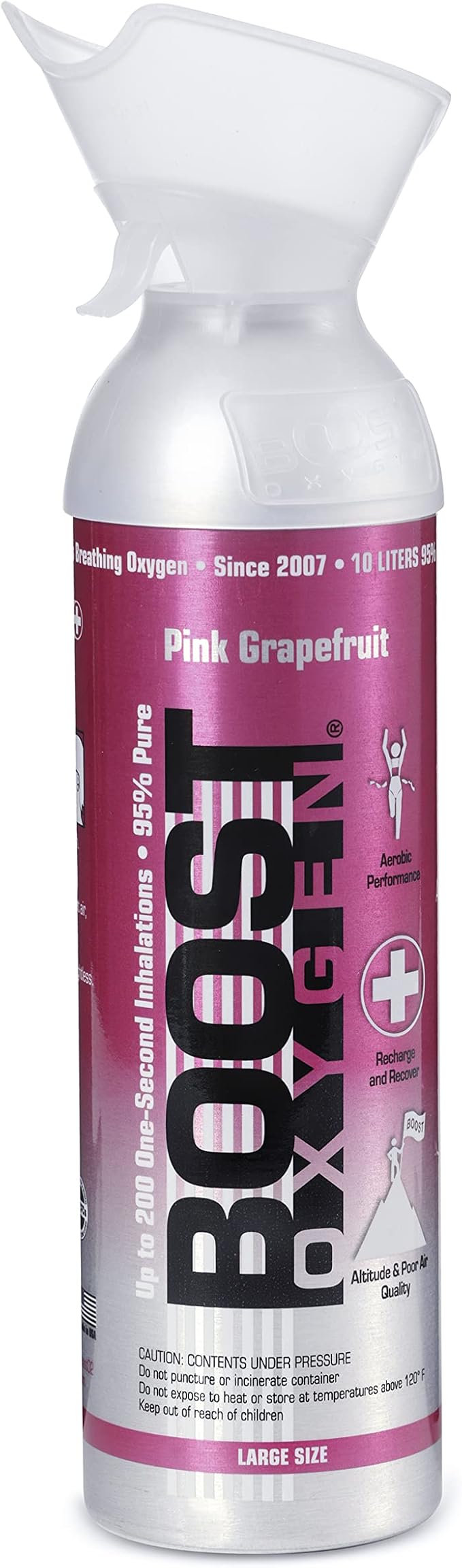 Boost Oxygen Medium Variety Collection | Natural, Peppermint, Menthol-Eucalyptus & Pink Grapefruit (8 Pack)