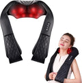 Shiatsu Neck and Back Massager, Corded Electric Neck Massager with Heat for Pain Relief Deep Tissue 4D Kneading Shoulder Massager Pillow for Whole Body Relaxation, Gifts for Mom Dad Friends