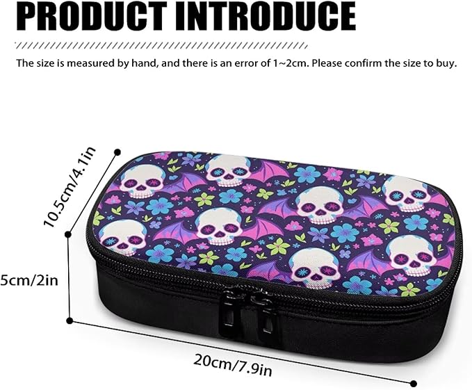 Halloween Skull Bats Insulin Pen Cooler Travel Case Insulated Glucose Meter and Diabetic Supplies Organizer Carrying Bag for The Daily Life and Trip, Halloween Decor