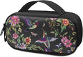 Diabetic Supplies Carrying Case Bag for Diabetes Testing Kit, Blood Glucose Monitor Kit with Meter, Blood Sugar Test Strips, Lancets, Lancing Device, Alcohol Wipe, Retro Hummingbirds