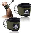 Wrist Cuffs with Dual D-Rings – Secure & Comfortable Support for Cable Machine Workouts, Lateral Raises, Arm Strength Training, and Triceps Exercises