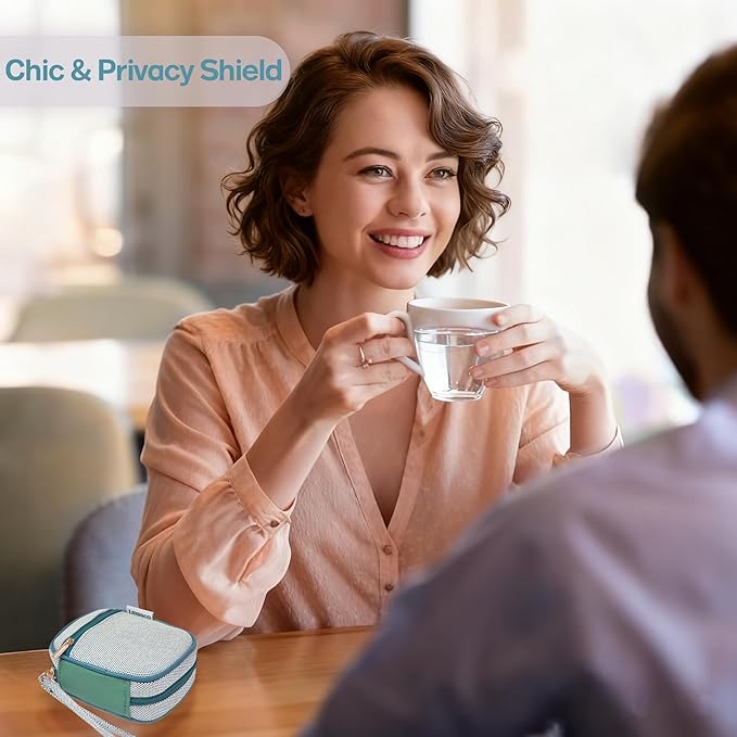 Weekly Travel Pill Organizer 3 Times A Day Pill Case for Purse with Removable 7 Day Pill Box Holder,Cute Medication Organizer Pill Container for Medicine, Vitamin, Fish Oils,Supplement(Teal, Large)