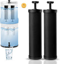 Gravity Water Filter Replacement,for Berkey® Black Carbon (BB9-2®) Purification Elements and Fluoride Filters K5366 (PF-2®) Combo Pack (2, Black Filter)