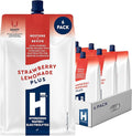 HTWO Plus Molecular Hydrogen Water with Electrolytes, Strawberry Lemonade Flavor, Sugar Free Hydration Packets, 16.9oz 6 Pack, Energy Sports Drink, Performance & Recovery Support, Alternative to Hydrogenated Tablet - no Prep/Mess, 15 ppm