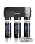 Dreamwills 8-Stage Under Sink Water Filter System SJ10, High-Flow 1.3 GPM Under Counter Water Filtration for Kitchen, Reduce Lead, PFAS, Fluoride, Chlorine, Chloramine, No Electricity, No Wastewater