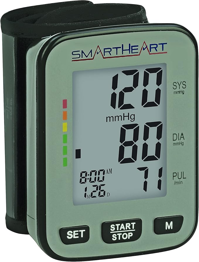 Smartheart Adult Cuff Arm Home Automatic Digital Blood Pressure Monitor Without Tube Black 1 Each
